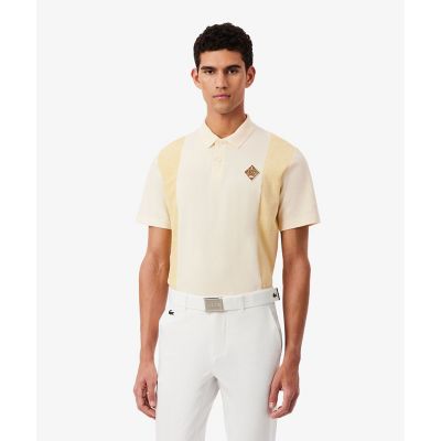 ＜LACOSTE＞サイドパネルパイル地切り替えゴルフポロシャツ