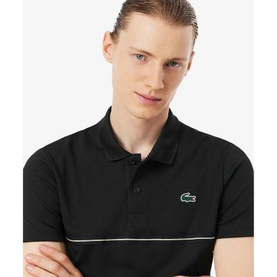 LACOSTE SPORT ブラック ポロシャツ ウルトラドライ LACOSTE（ラコステ） ポロシャツ ウルトラドライ鹿の子地ポロシャツ
