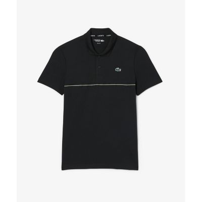 LACOSTE SPORT ブラック ポロシャツ ウルトラドライ LACOSTE（ラコステ） ポロシャツ ウルトラドライ鹿の子地ポロシャツ