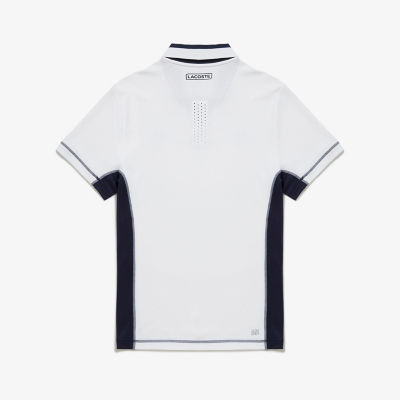 即購入可能‼️「ローラン・ギャロス」サイドメッシュテニスシャツ　ホワイト　サイズ5