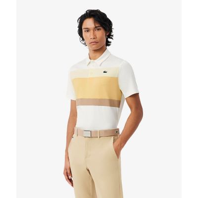 ウルトラドライ ストレッチカラーブロックゴルフポロシャツ | LACOSTE
