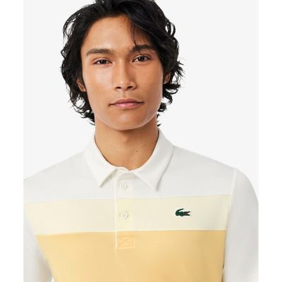 ウルトラドライ ストレッチカラーブロックゴルフポロシャツ | LACOSTE
