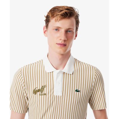 LACOSTE ストライプポロシャツ 日本製 ヒートコントロールストライプポロシャツ | LACOSTE/ラコステ