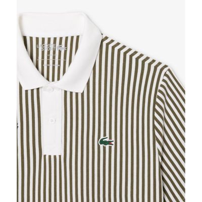 LACOSTE ストライプポロシャツ 日本製 ヒートコントロールストライプポロシャツ | LACOSTE/ラコステ