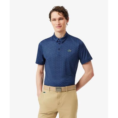 LACOSTE/ラコステ 総柄ゴルフプリント ウルトラドライストレッチポロシャツ ネイビー トップス【三越伊勢丹/公式】