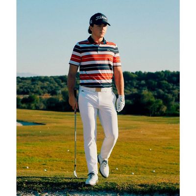 LACOSTE/ラコステ マルチカラーボーダーウルトラドライポロシャツ