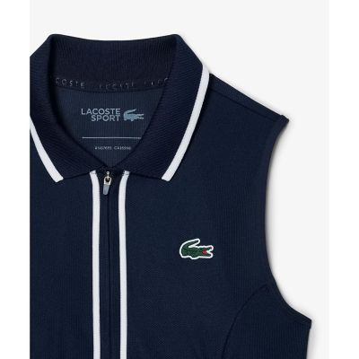 【Lacoste ゴルフ】ウルトラドライ鹿の子地ポロドレス ウルトラドライ鹿の子地ポロドレス | LACOSTE/ラコステ | 三越伊勢丹