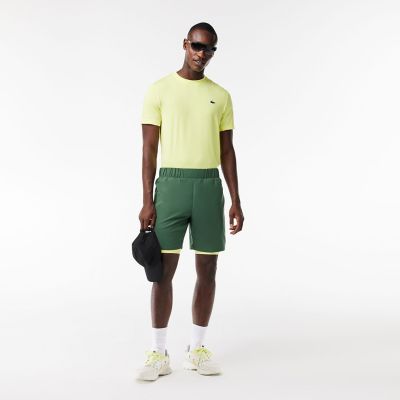 Lacoste トレーニングパンツ ネイビー/イエロー Lacoste トレーニングパンツ ネイビー/イエロー