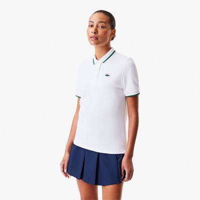 ＜LACOSTE＞クーリングドライボーダーリブニットポロシャツ