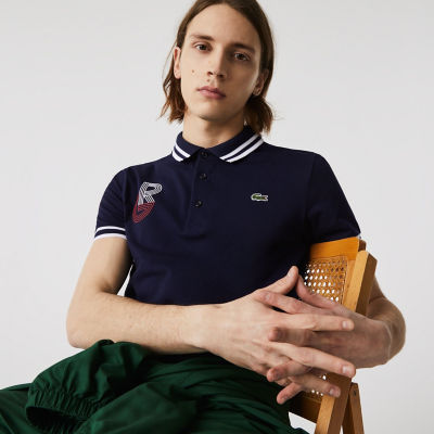 ＜LACOSTE＞「ローラン・ギャロス」イニシャルプリントポロシャツ