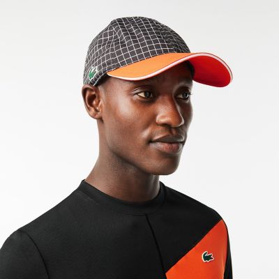 ＜LACOSTE＞グリッドプリント６パネルキャップ