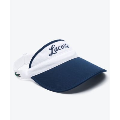 ＜LACOSTE＞ネーム刺しゅうゴルフサンバイザー