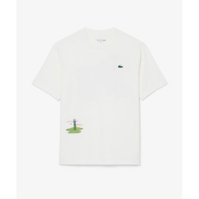 ゴルフグラフィックバックプリントウルトラドライTシャツ | LACOSTE