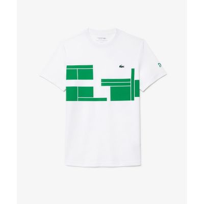 ＵＰＦ５０＋　ＵＶカット　『ノバク・ジョコビッチ』コートプリント　ウルトラドライ　半袖Ｔシャツ