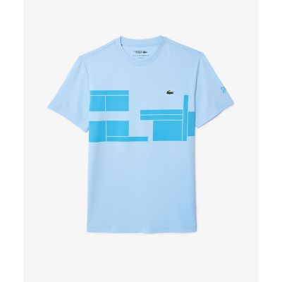 ＵＰＦ５０＋　ＵＶカット　『ノバク・ジョコビッチ』コートプリント　ウルトラドライ　半袖Ｔシャツ