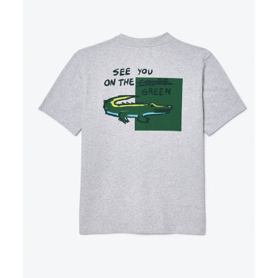 ＜LACOSTE＞ラコステゴルフ　ウルトラドライ　バックプリント半袖Ｔシャツ