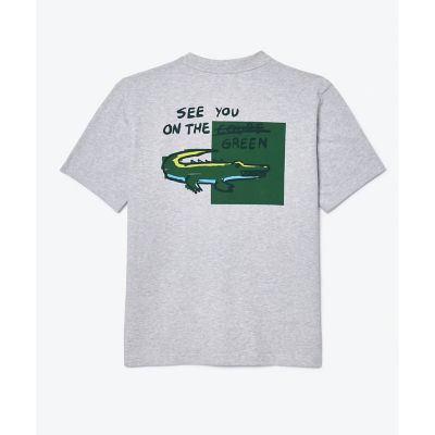 ラコステゴルフ　ウルトラドライ　バックプリント半袖Ｔシャツ