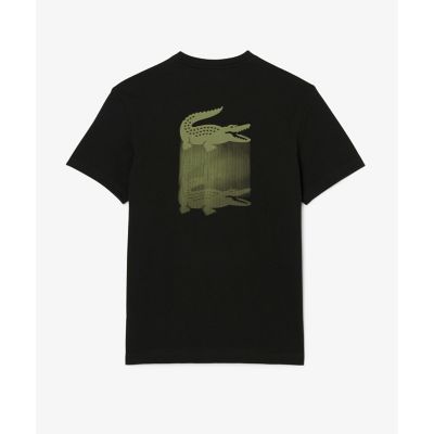 フェイドエフェクトワニロゴバックプリントウルトラドライTシャツ