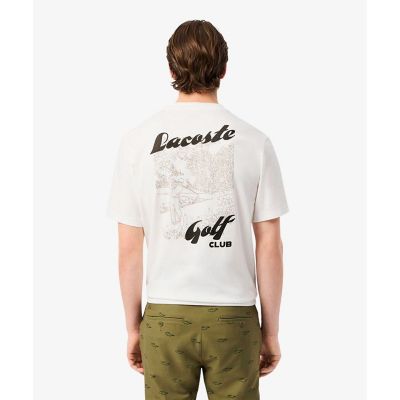 ＜LACOSTE＞ラコステゴルフウルトラドライバックプリントＴシャツ