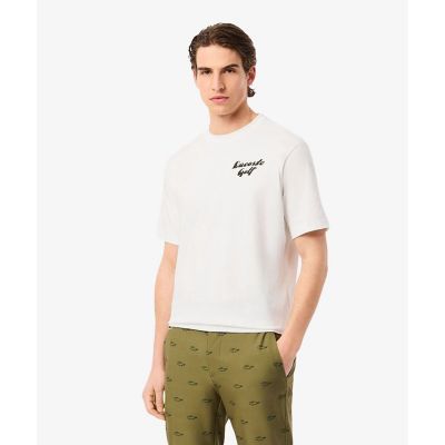 ラコステゴルフウルトラドライバックプリントTシャツ | LACOSTE