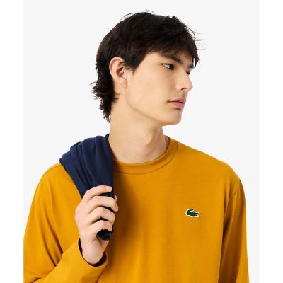 LACOSTE クラシックフィット セーター　M イエロー　ゴルフ　蛍光 LACOSTE クラシックフィット セーター M イエロー ゴルフ 蛍光