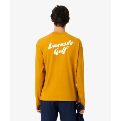 LACOSTE クラシックフィット セーター　M イエロー　ゴルフ　蛍光 LACOSTE クラシックフィット セーター M イエロー ゴルフ 蛍光