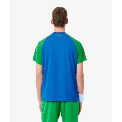 配色パネルテニスＴシャツ