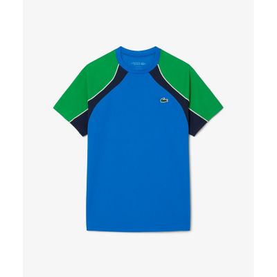 配色パネルテニスＴシャツ