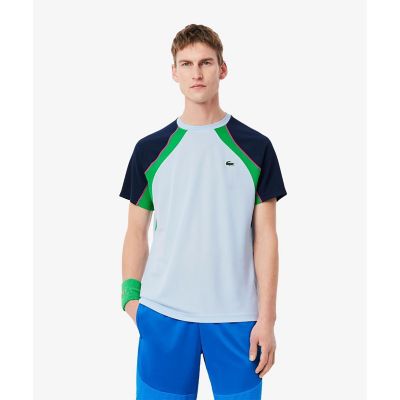 配色パネルテニスＴシャツ