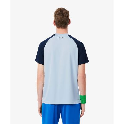配色パネルテニスＴシャツ