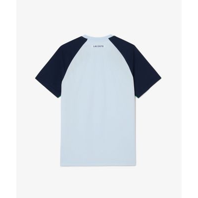 配色パネルテニスＴシャツ