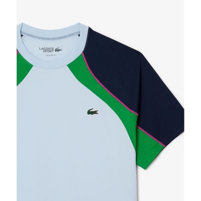 配色パネルテニスＴシャツ