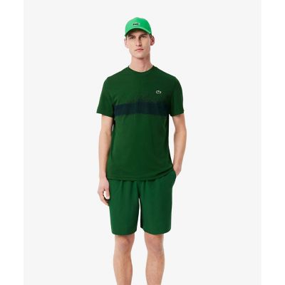 ＵＰＦ５０　ＵＶカット『ジョコビッチ』コートラインウルトラドライ鹿の子地Ｔシャツ