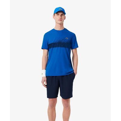 ＵＰＦ５０　ＵＶカット『ジョコビッチ』コートラインウルトラドライ鹿の子地Ｔシャツ