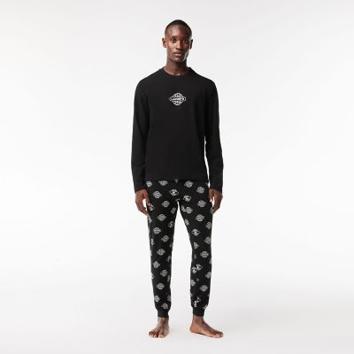 ＜LACOSTE＞プラネットプリント長袖パジャマセット