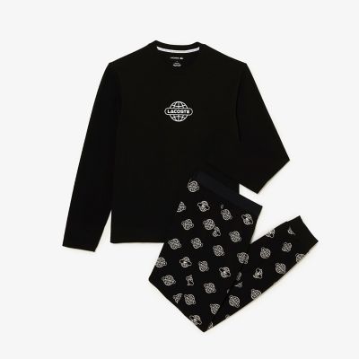 プラネットプリント長袖パジャマセット