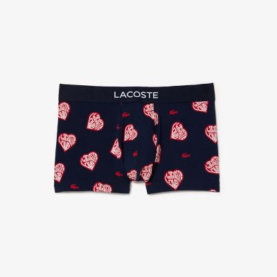 ＜LACOSTE＞総柄バレンタイントランクショーツ