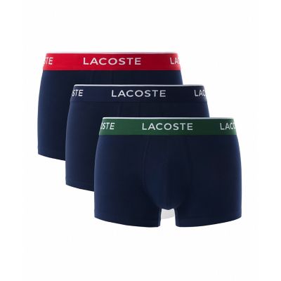 LACOSTE/ラコステ 3パックストレッチコットントランクボクサーショーツ/ボクサーパンツ ネイビー パンツ・ショーツ【三越伊勢丹/公式】