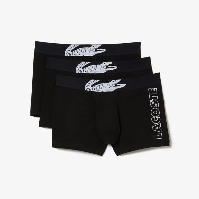 ＜LACOSTE＞クロックプリントトランクショーツ３パック