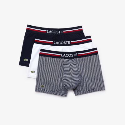 ＜LACOSTE＞マルチデザイン３パックトランクショーツ