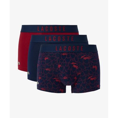 LACOSTE/ラコステ バレンタインエディション ストレッチコットントランクショーツ 3P ネイビー パンツ・ショーツ【三越伊勢丹/公式】