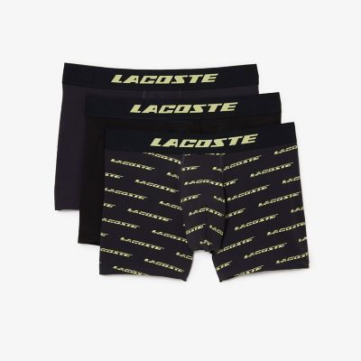 ＜三越伊勢丹/公式＞ LACOSTE/ラコステ マイクロファイバープリントトランクショーツ3パック チャコール パンツ・ショーツ【三越伊勢丹/公式】