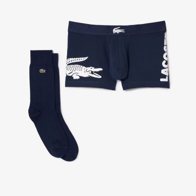 ＜LACOSTE＞トランクショーツ＆ソックスギフトセット