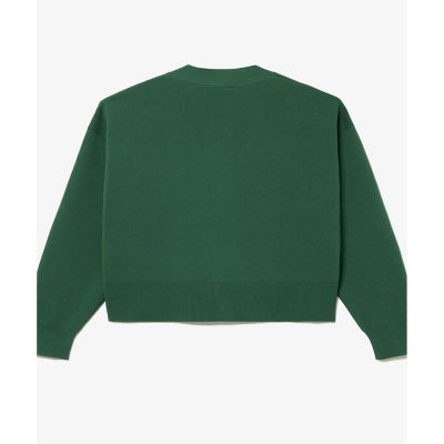 LACOSTE / ラコステ クロップド丈 ミラノリブニットVネックカーディガン クロップド丈 ミラノリブニットVネックカーディガン | LACOSTE