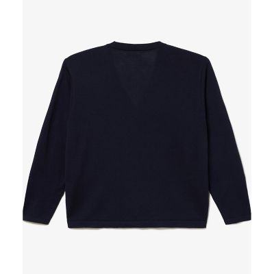 ラコステ LACOSTE ウォッシャブルウールニットカーディガン