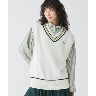 コットンポリニットチルデンベスト