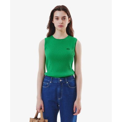 UVカット クールマックスリブニットタンクトップ | LACOSTE