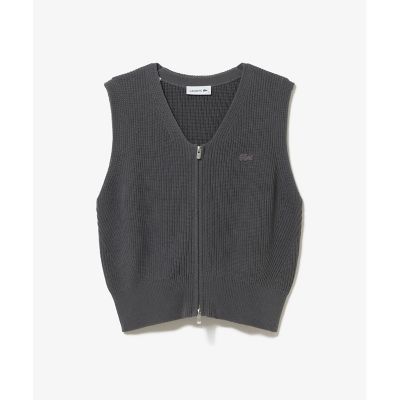 ジップアップニットベスト | LACOSTE/ラコステ | 三越伊勢丹