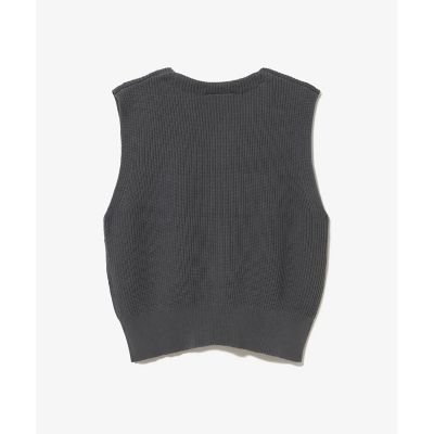 LACOSTE ニットダウンベスト ケーブルニット ダブルジッパー 鹿の子ダブルジップ ハイネック ドライバーズニット | LACOSTE