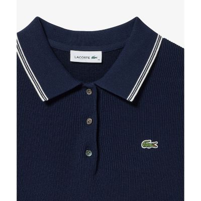 配色ライン コンパクトニットポロシャツ | LACOSTE/ラコステ | 三越